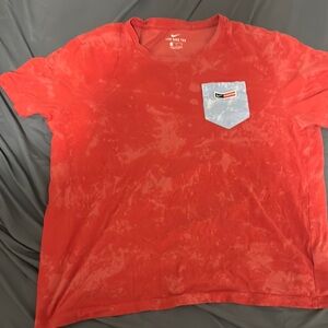 Nike Red and Blue Short Sleeve Tee